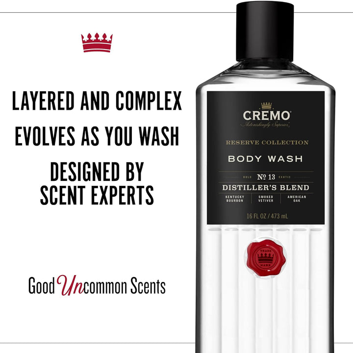 Cremo Rich-Lathering Reserve Blend Body Wash 16 Oz