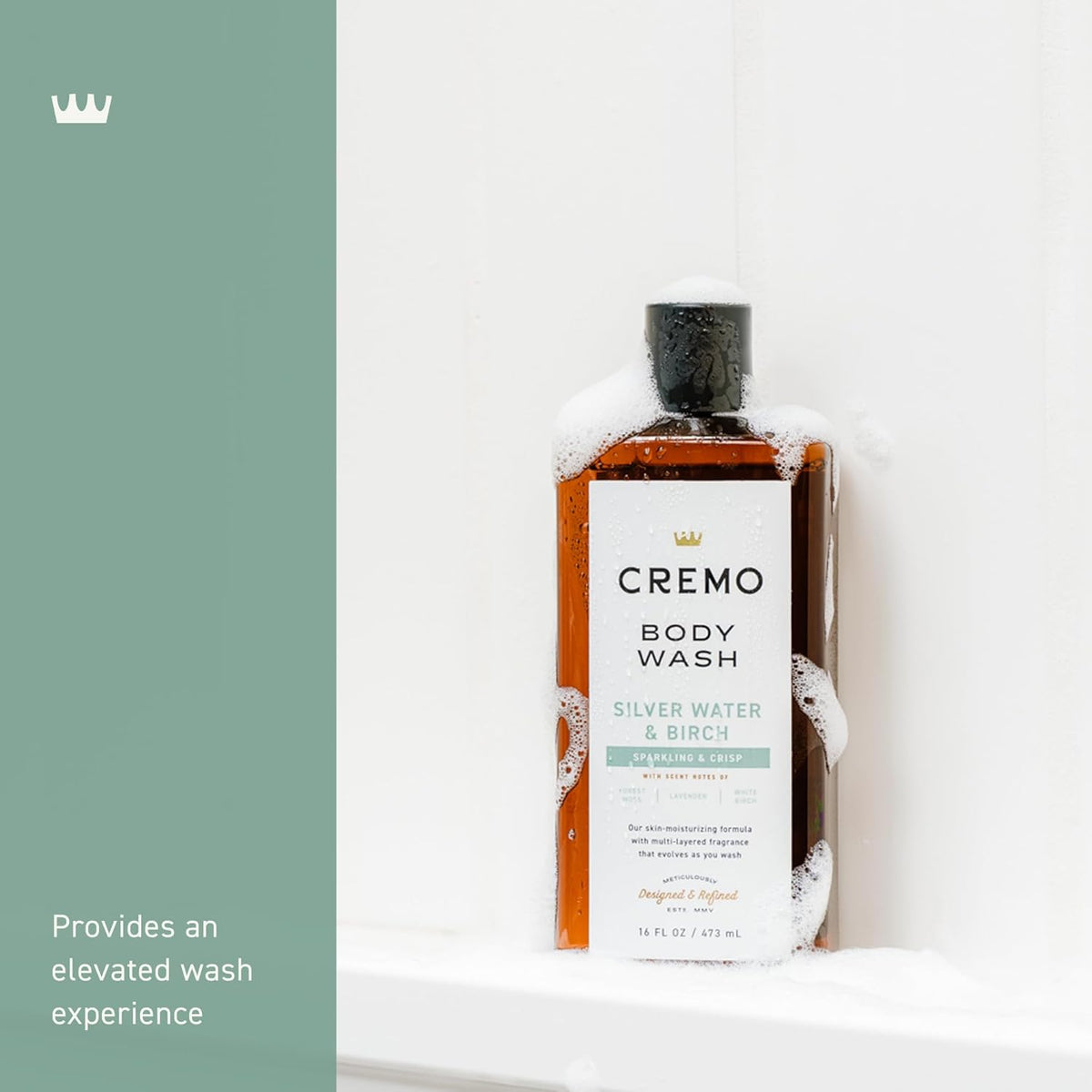 Cremo Silver Water & Birch Body Wash 16 Oz