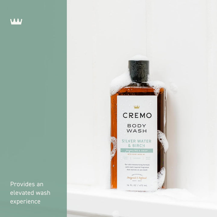 Cremo Silver Water & Birch Body Wash 16 Oz