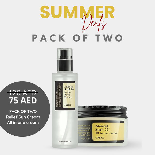 Pack of 2: COSRX Snail 96 Essence 100ml + Snail 92 Cream 100g