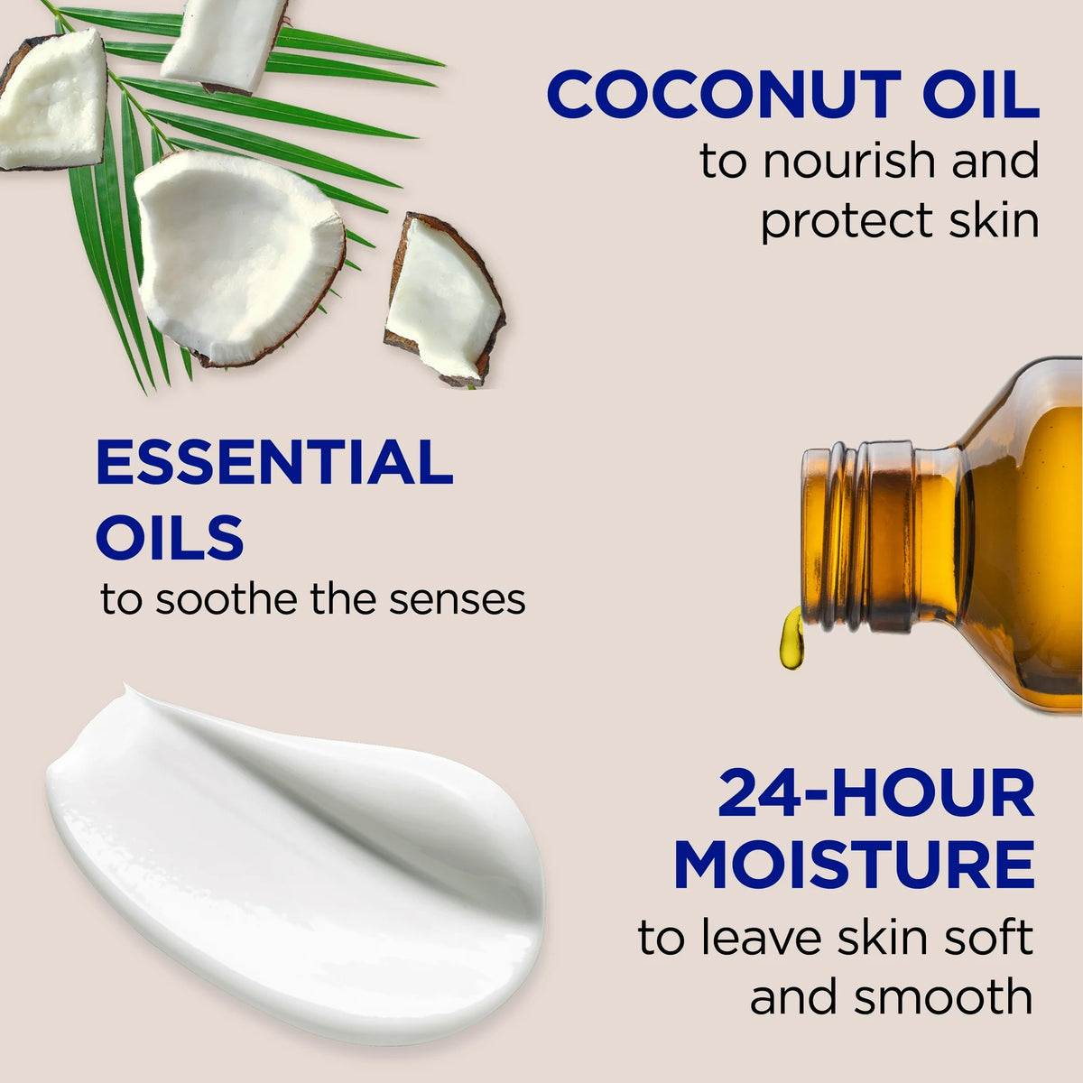 Dr Teal's Body Lotion, with Coconut & Essential Oils, 18 oz
