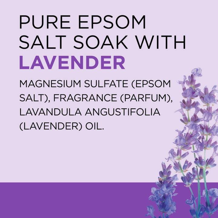 Dr Teal's Epsom Salt Magnesium Soak, Soothe & Sleep with Lavender, 3 lbs