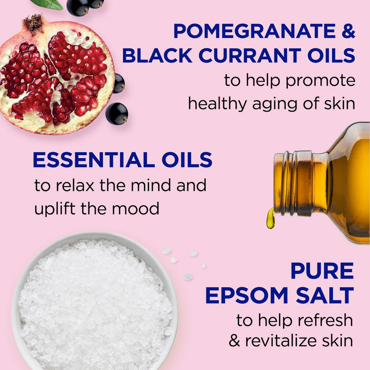 Dr Teal's Foaming Bath with Pomegranate Oil & Black Currant, 34 fl oz