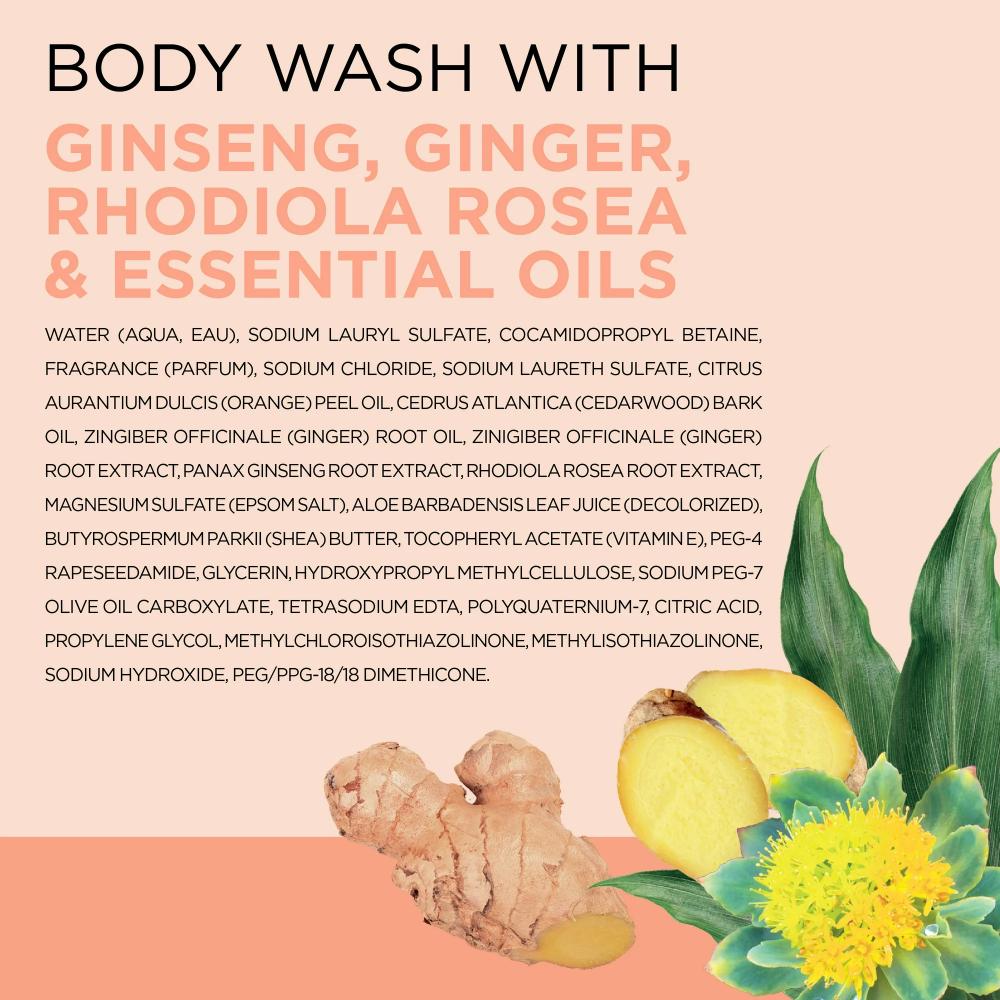 Dr Teal's Stress Relief Body Wash with Ginger, Ginseng & Rhodiola Rosea, 24 fl oz