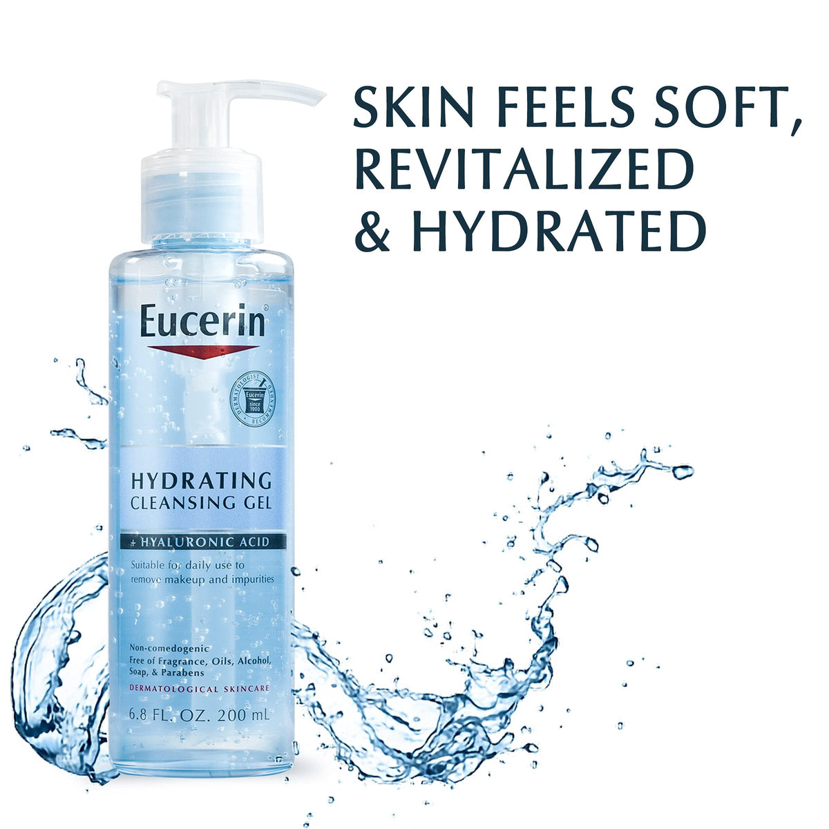 Eucerin Hydrating Cleansing Gel with Hyaluronic Acid bottle