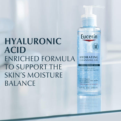 Eucerin Hydrating Cleansing Gel with Hyaluronic Acid Benefits