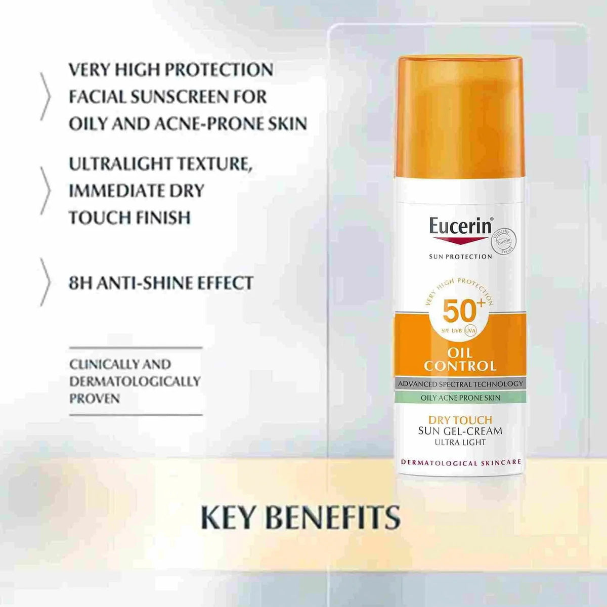 Eucerin Sun Face Oil Control Gel-cream Spf50 50ml