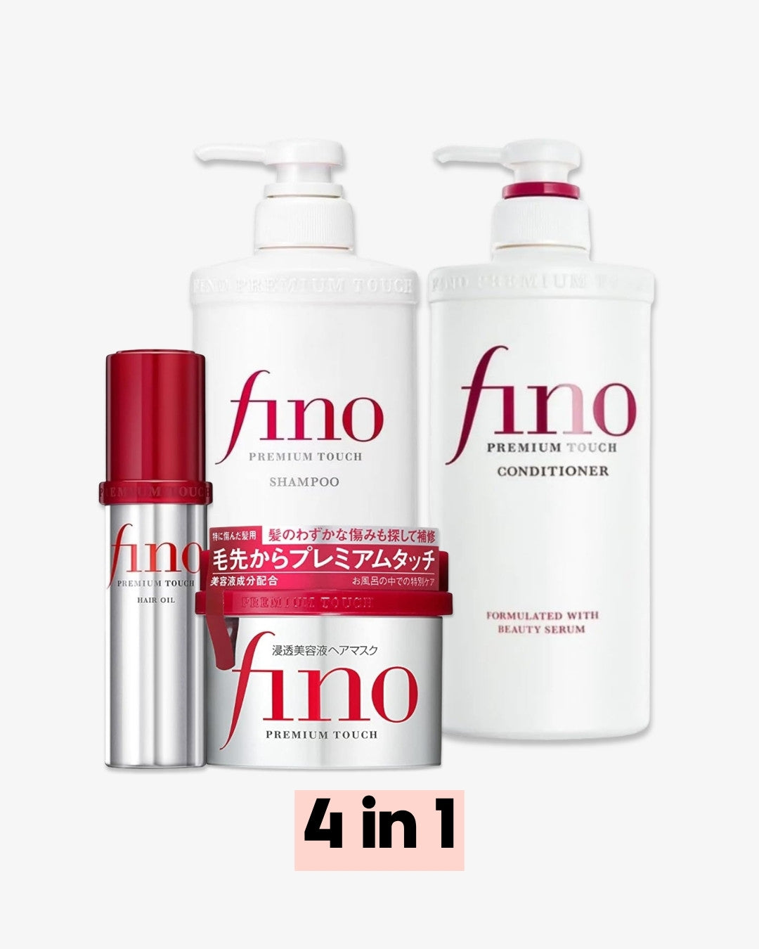 Fino 4 in 1 Bundle - Complete Hair Care Package