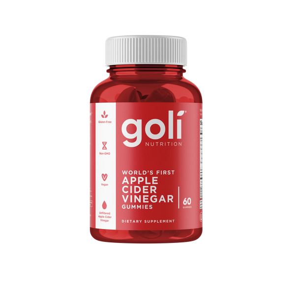 Goli Nutrition World's First Apple Cider Vinegar Gummies 60 Count