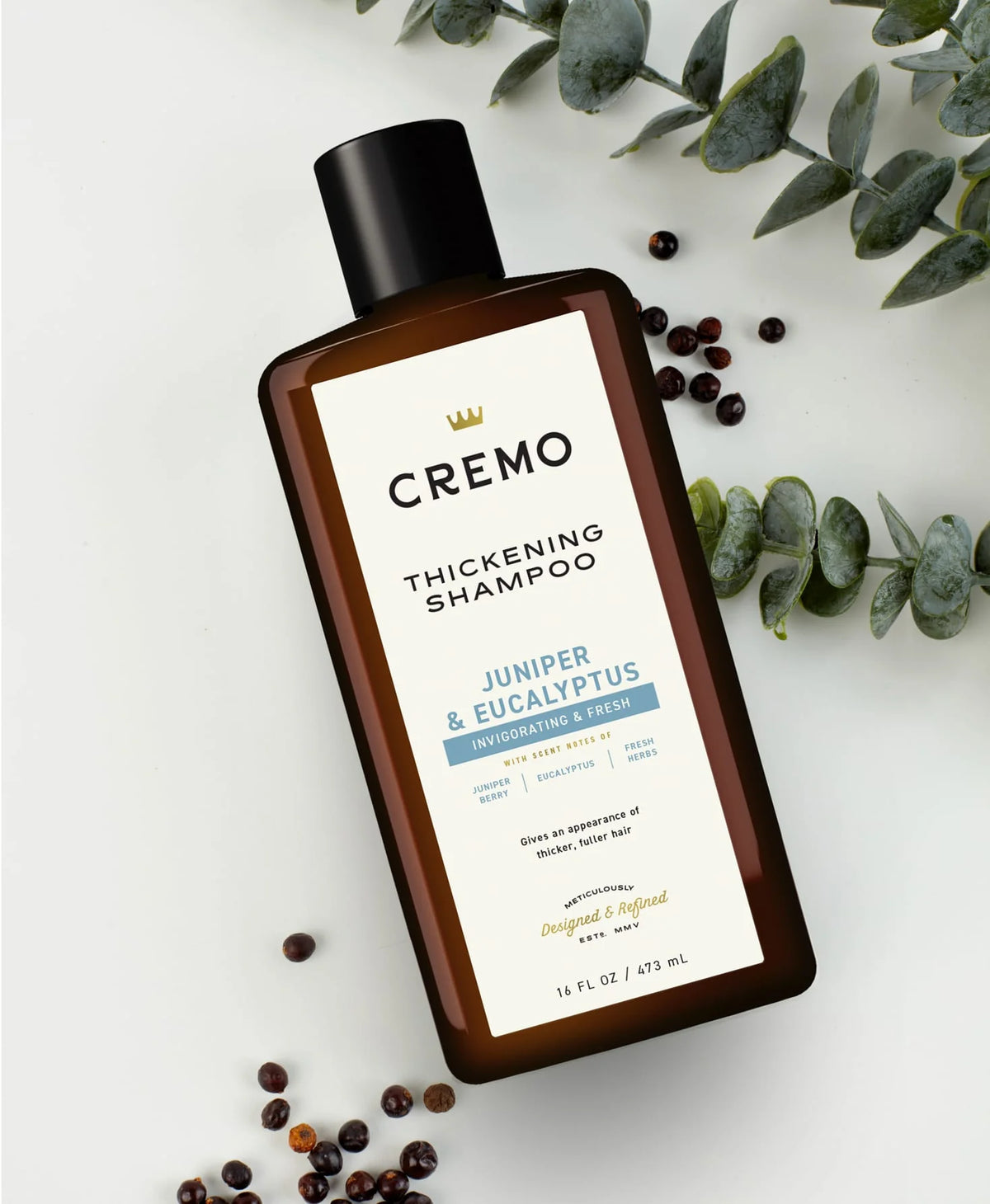 Cremo Barber Grade Juniper & Eucalyptus Shampoo 16 Oz