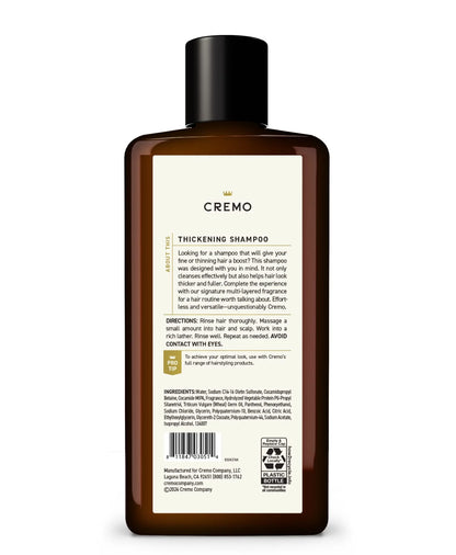Cremo Barber Grade Juniper & Eucalyptus Shampoo 16 Oz