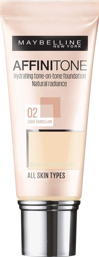 Maybelline Affinitone Unifying Foundation Cream 30 ml 02 Light Porcelain