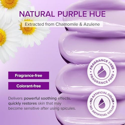 Mary&May Spicule Collagen PDRN Cream with chamomile flowers and text highlighting natural ingredients and benefits.