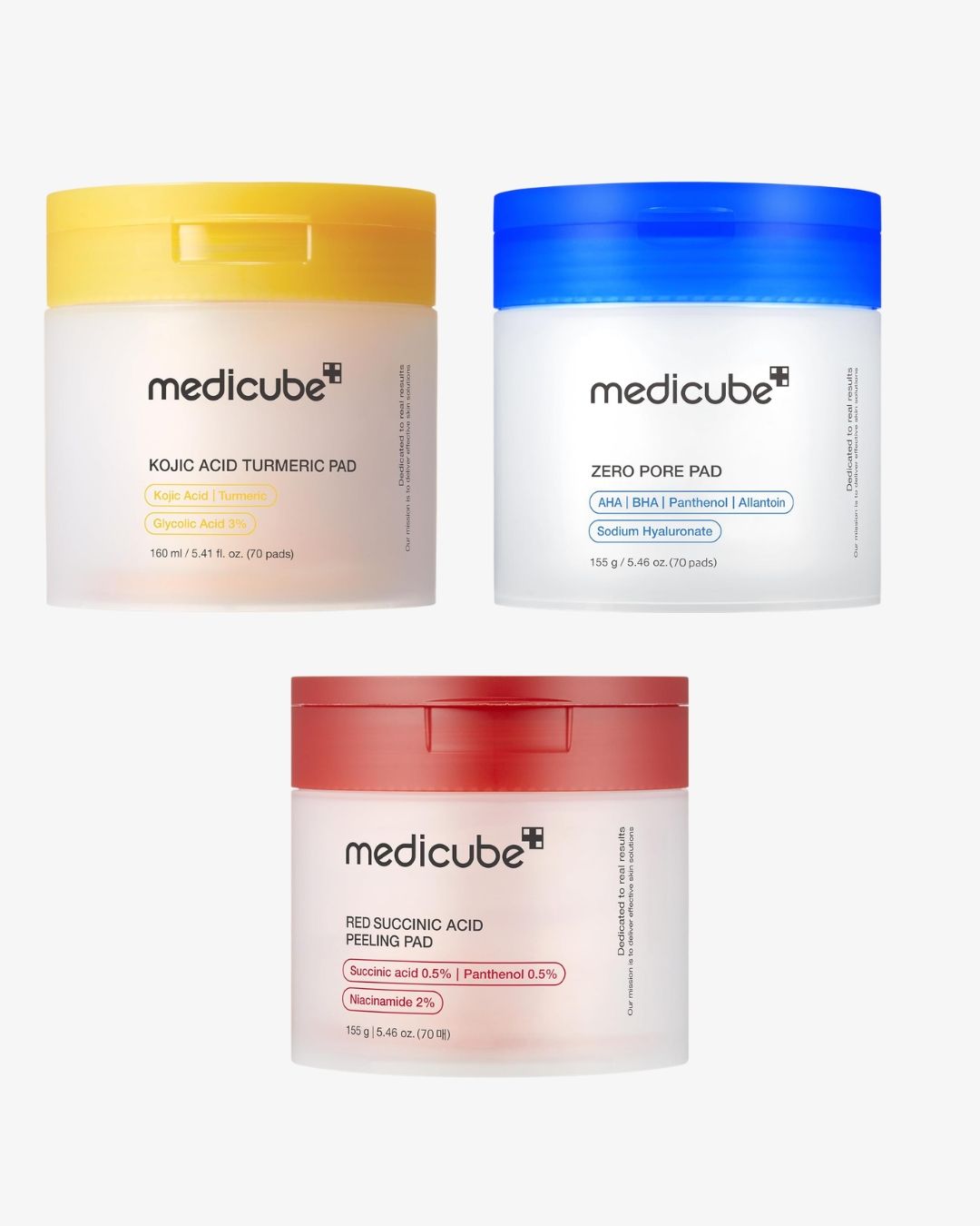 Medicube 3-Pad Power Bundle (Red, Blue, Yellow)