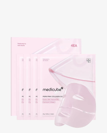 Medicube PDRN Pink Collagen Gel Mask – 4 Masks