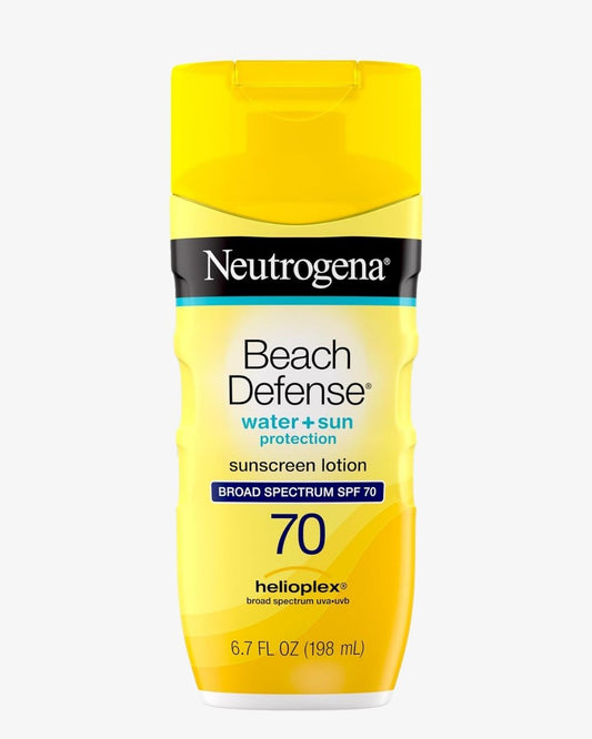 Neutrogena Beach Defense Water + Sun Protection Sunscreen Lotion SPF 70