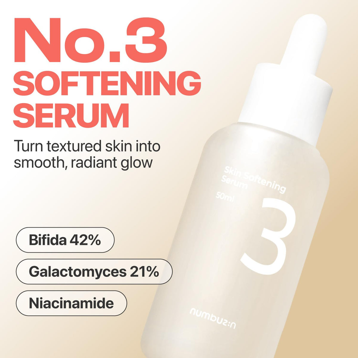 Numbuzin No.3 Skin Softening Serum 50ml