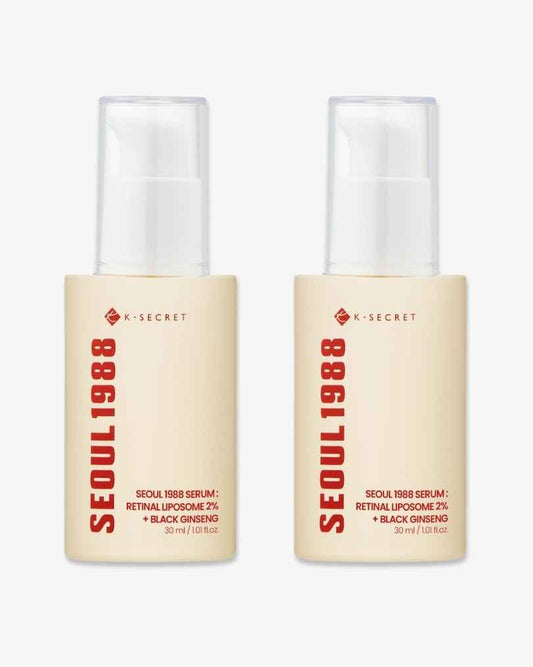 Pack of Two: K-SECRET Seoul 1988 Serum – Retinal Liposome 2% + Black Ginseng 30ml