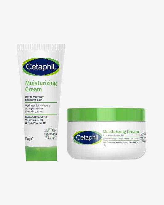 Cetaphil Moisturizing Cream for Face & Body 250g + 85g, Pack of Two