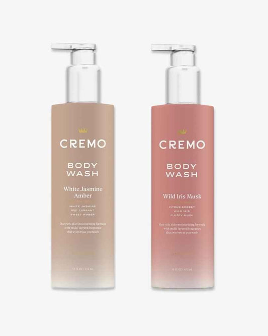 Pack of Two: Cremo Body Wash – White Jasmine & Amber + Wild Iris & Musk