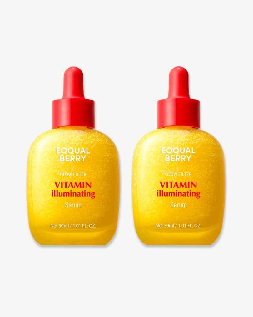 Pack of Two :  EQQUALBERRY Vitamin Illuminating Serum – Brightening Vitamin C Serum with Niacinamide 30ml