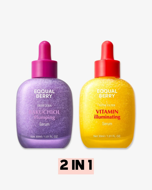 Pack of Two : Bakuchiol Plumping Serum & Vitamin Illuminating Serum
