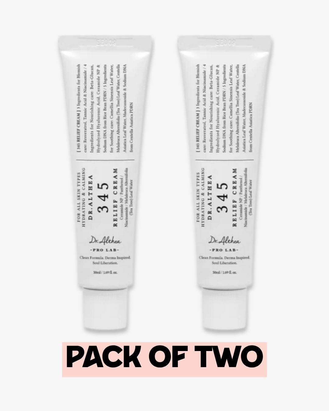 Pack of Two : Dr. Althea 345 Relief Cream (50ml)