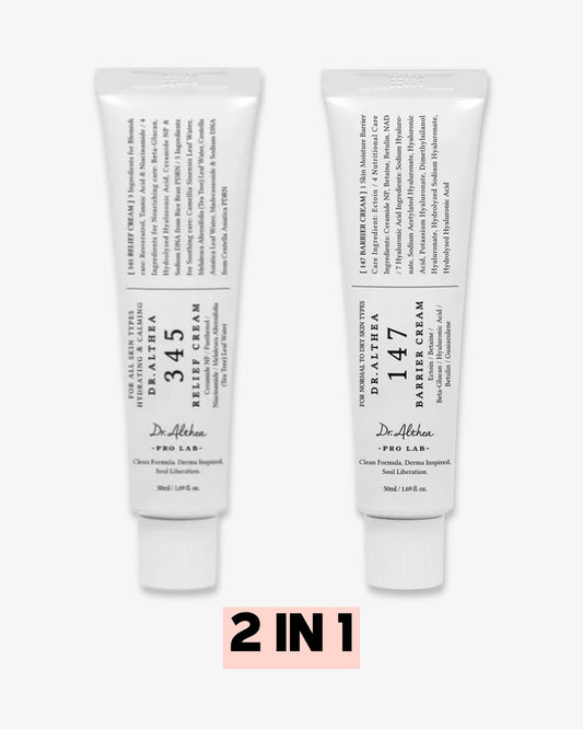 Pack of Two : Dr Althea - 147 Barrier Cream(50ml) & 345 Relief Cream (50ml)