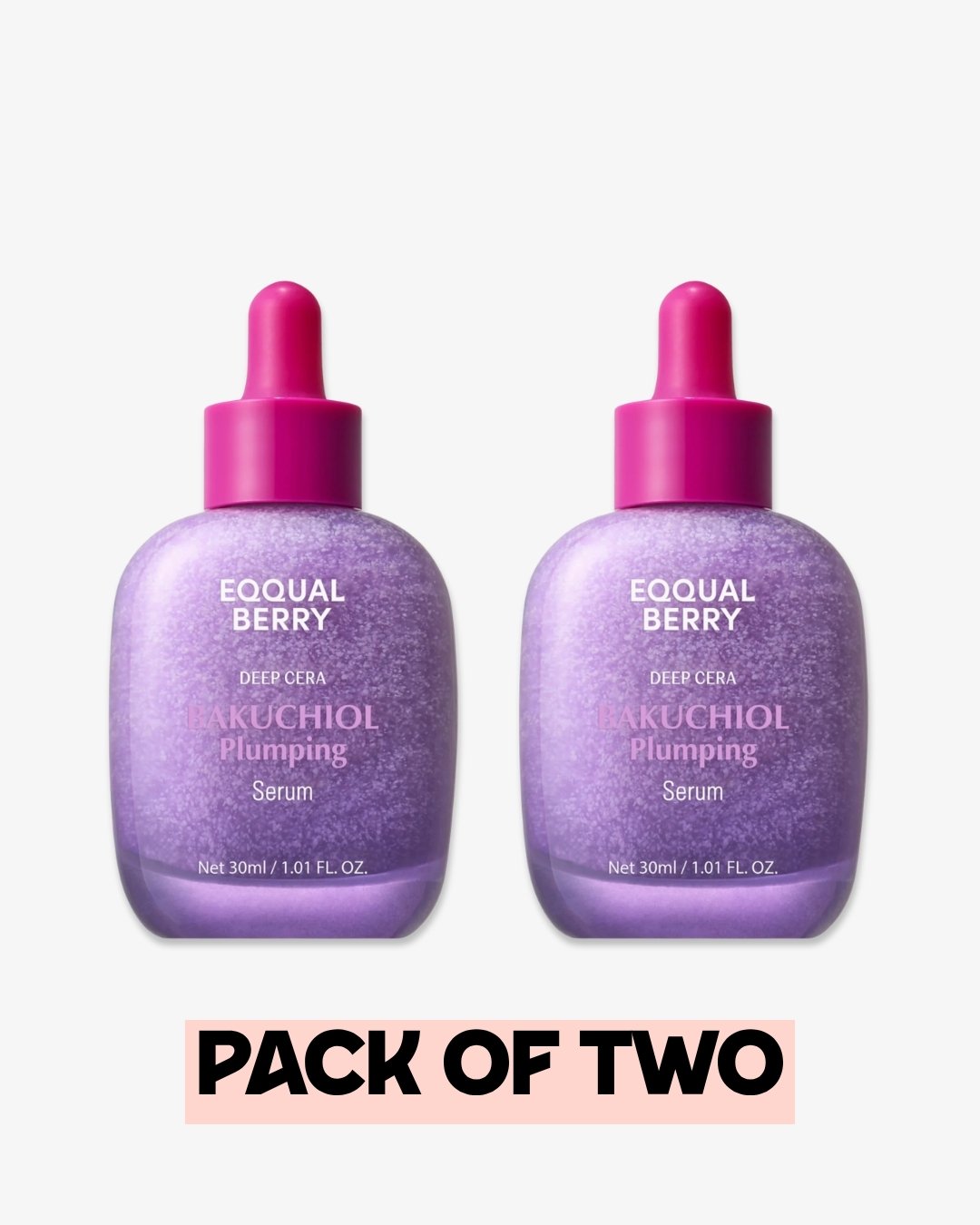 Pack of Two : EQQUALBERRY Bakuchiol Plumping Serum 30ml