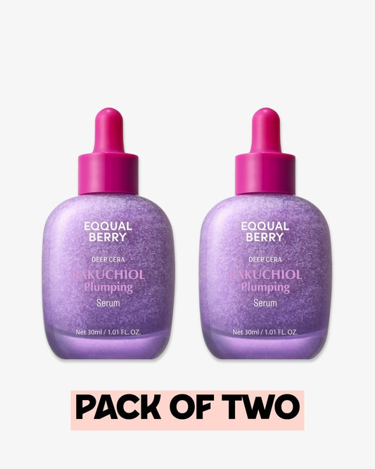 Pack of Two : EQQUALBERRY Bakuchiol Plumping Serum 30ml