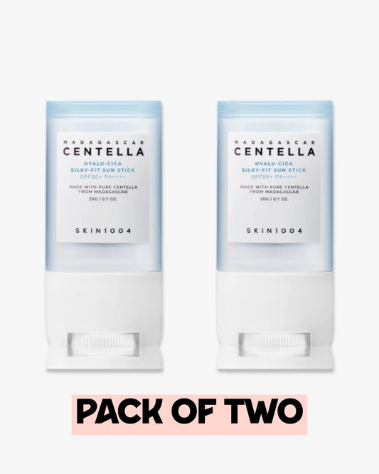 Pack of Two Skin1004 Centella Hyalu-Cica Silky-Fit Sun Stick 20g