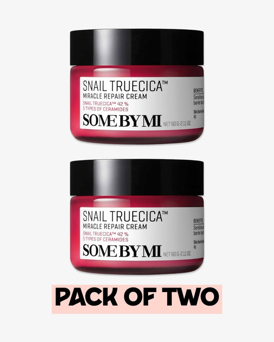 Pack of Two : Some By Mi Snail Truecica Miracle Repair Cream 60 g