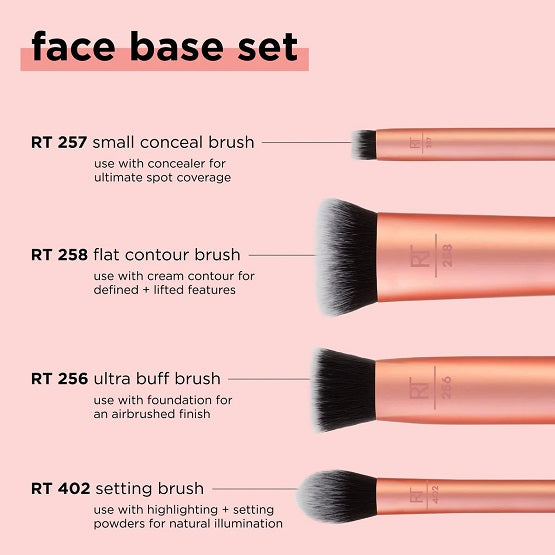 Real Techniques Face Base Makeup Brush Set