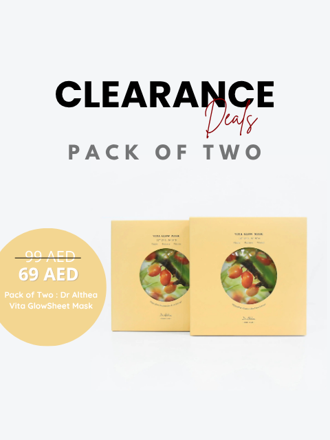 Pack of Two : Dr. Althea Vita Glow Sheet Mask 27g x 5ea