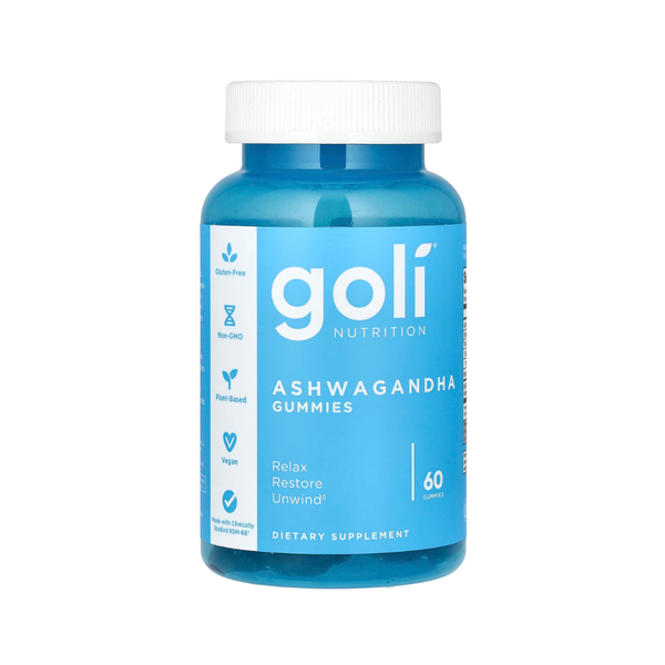Goli Nutrition Ashwagandha Mixed Berry Dietary Supplement 60 Gummies