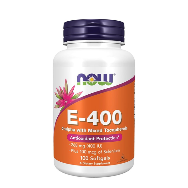 NOW Supplements, Vitamin E-400 IU, Mixed Tocopherols, Antioxidant Protection, 100 Softgels
