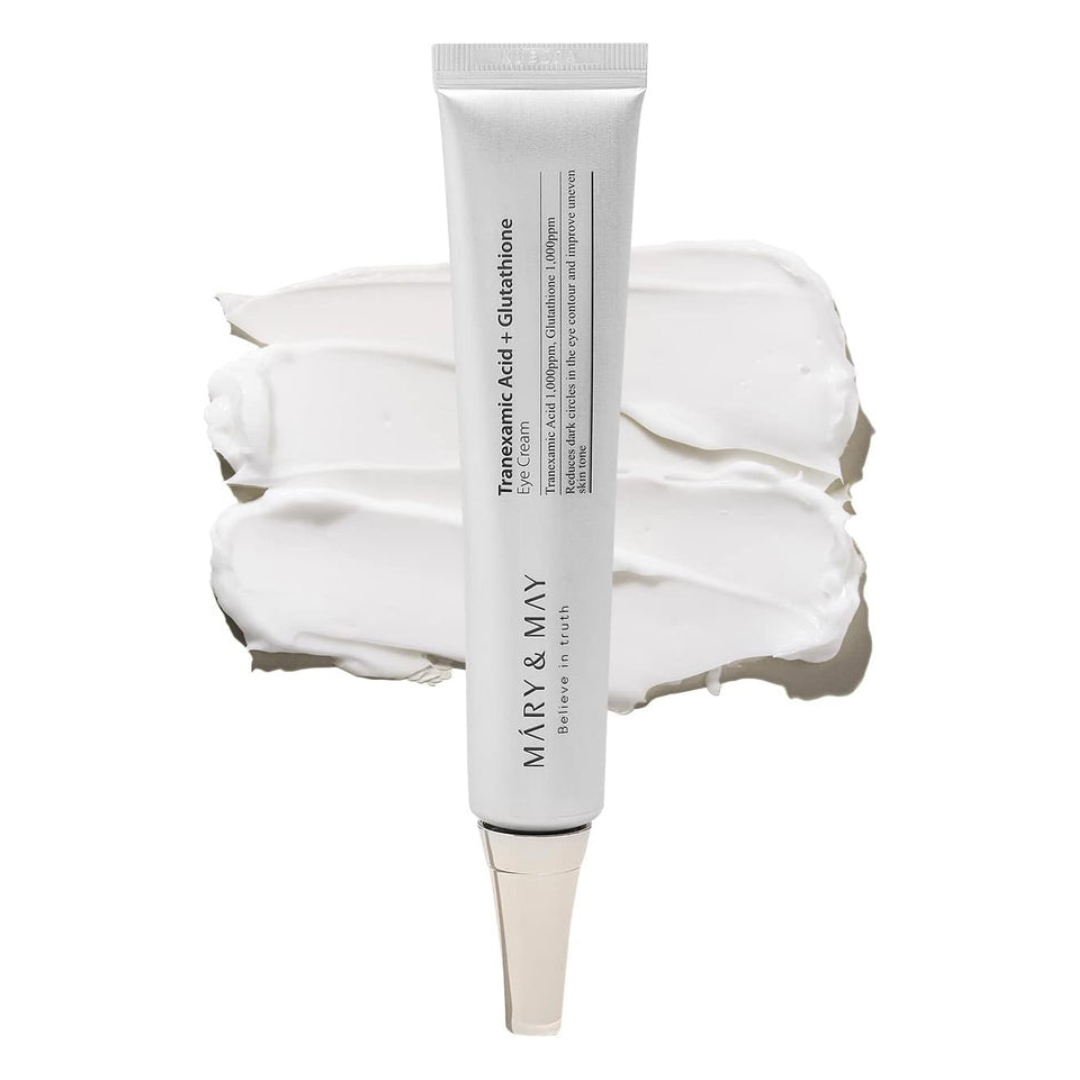 Mary & May Tranexamic Acid + Glutathione Eye Cream, Tranexamic Acid 1.05 Fl Oz / 30ml