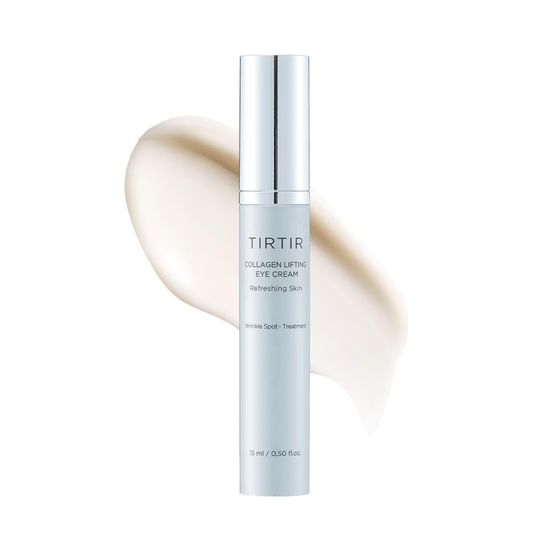 TIRTIR Collagen Lifting Eye Cream - Roller Applicator, Wrinkle Spot Treatment 15 ML