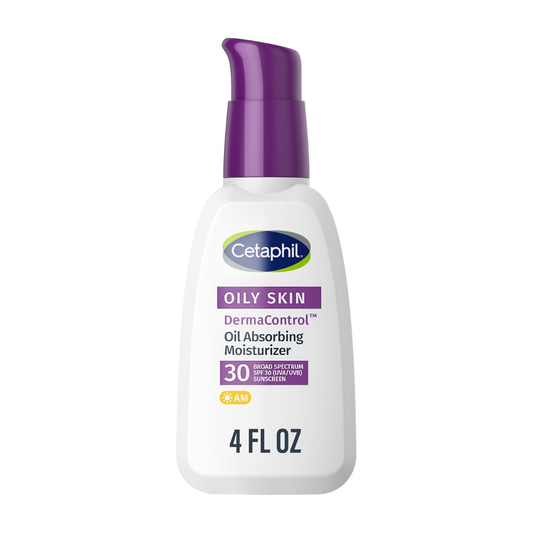 Cetaphil Derma Control Oil Absorbing Moisturizer with Sunscreen- 4 oz / 113 ml