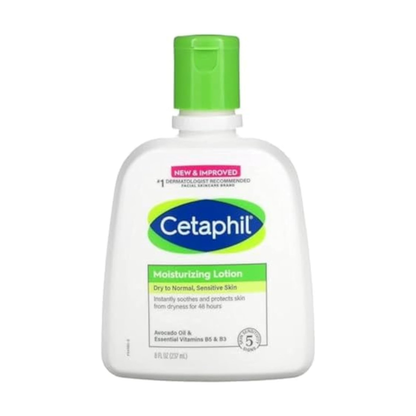 Cetaphil Moisturizing Lotion, Dry to Normal, Sensitive Skin, Avocado Oil & Essential Vitamins B5 & B3, 237 ML