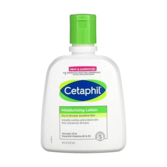 Cetaphil Moisturizing Lotion, Dry to Normal, Sensitive Skin, Avocado Oil & Essential Vitamins B5 & B3, 237 ML