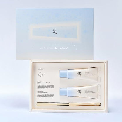 Beauty of Joseon Relief Aqua-fresh : Rice + B5 Set 50ml+50ml+fan