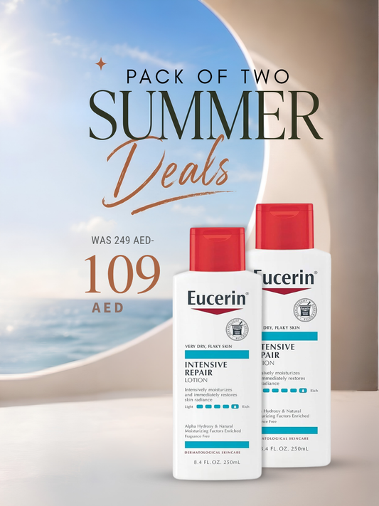 Pack of Two : Eucerin Intensive Repair Very Dry Skin Lotion Fragrance Free 150ml