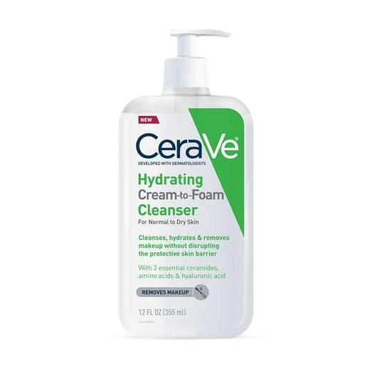 CeraVe Hydrating Cream To Foam Cleanser 355 ML