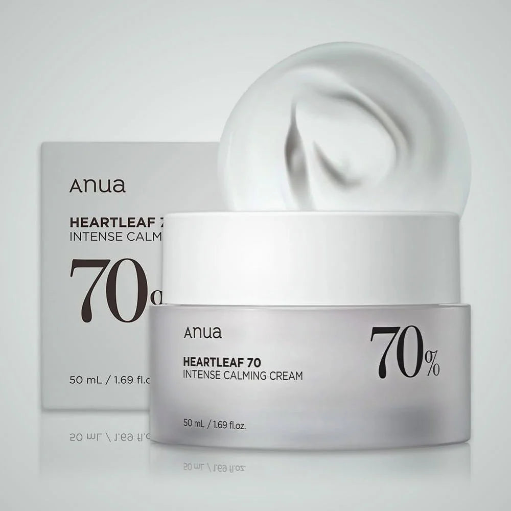 Pack of Two : ANUA HEARTLEAF 70% INTENSE CALMING CREAM 50ml