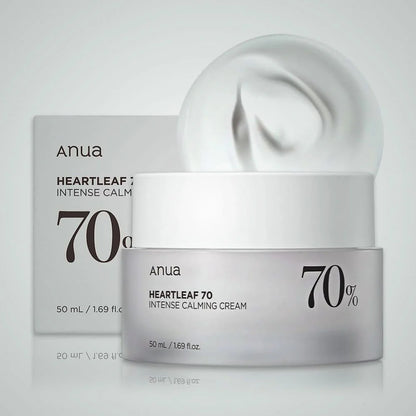 Pack of Two : ANUA HEARTLEAF 70% INTENSE CALMING CREAM 50ml