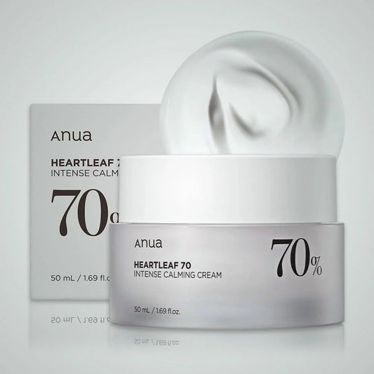 Pack of Two : ANUA HEARTLEAF 70% INTENSE CALMING CREAM 50ml