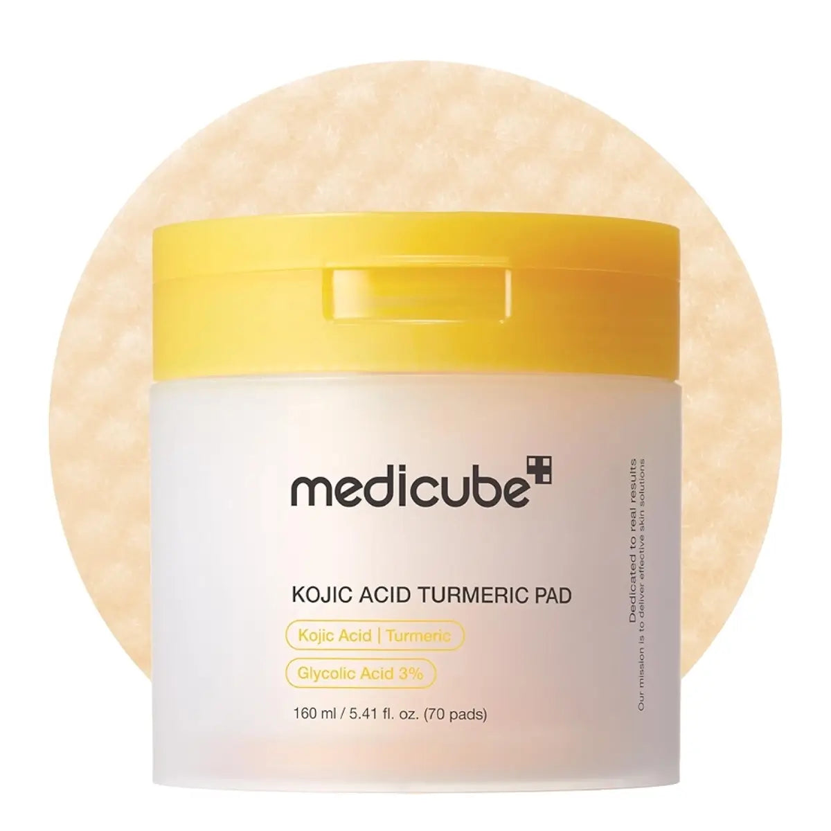 Medicube Toner Pads Kojic Acid Turmeric Clarifying Toner Pad for Troubled Skin 70 Pads