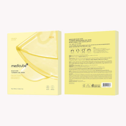 medicube Kojic Acid Turmeric Brightening Jelly Gel Mask | Overnight Face Mask 28g x 4ea