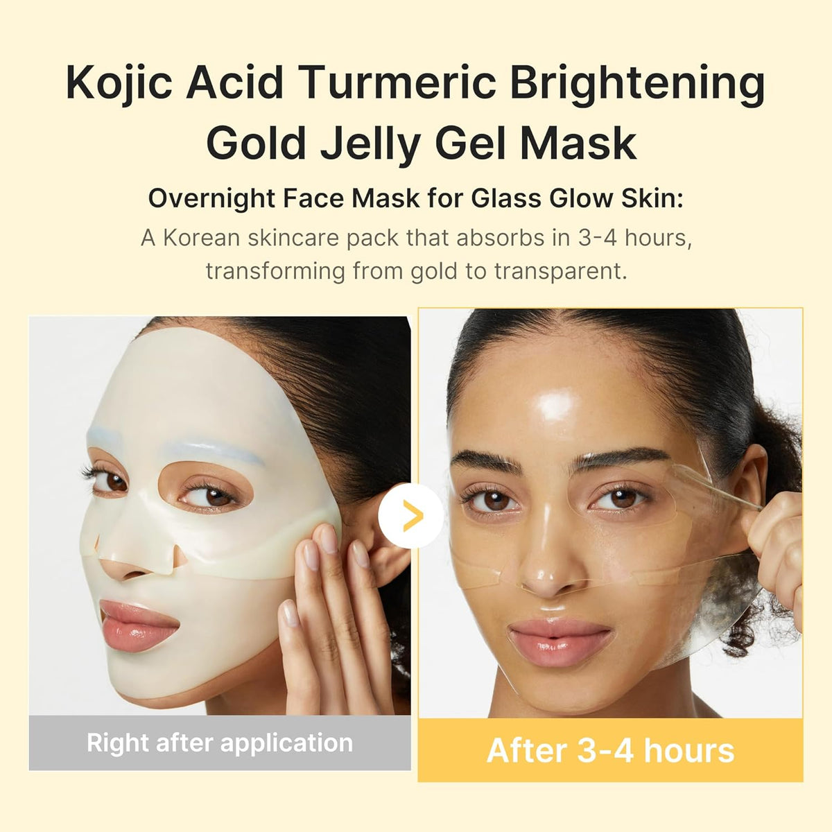 medicube Kojic Acid Turmeric Brightening Jelly Gel Mask | Overnight Face Mask 28g x 4ea